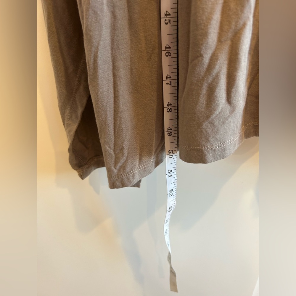 LOGO Lori Goldstein Maxi Sleeveless Asymmetrical Dress Brown Size XL Layered - Picture 9 of 9